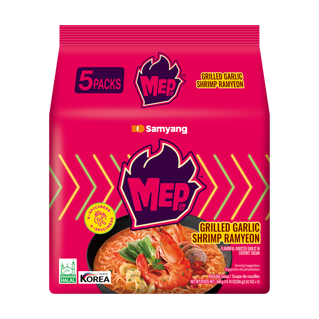Samyang MEP Grilled Garlic Shrimp Ramyeon 5 x 80g